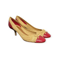 bottega veneta raffia pumps