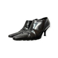 vintage prada pointed square toe booties