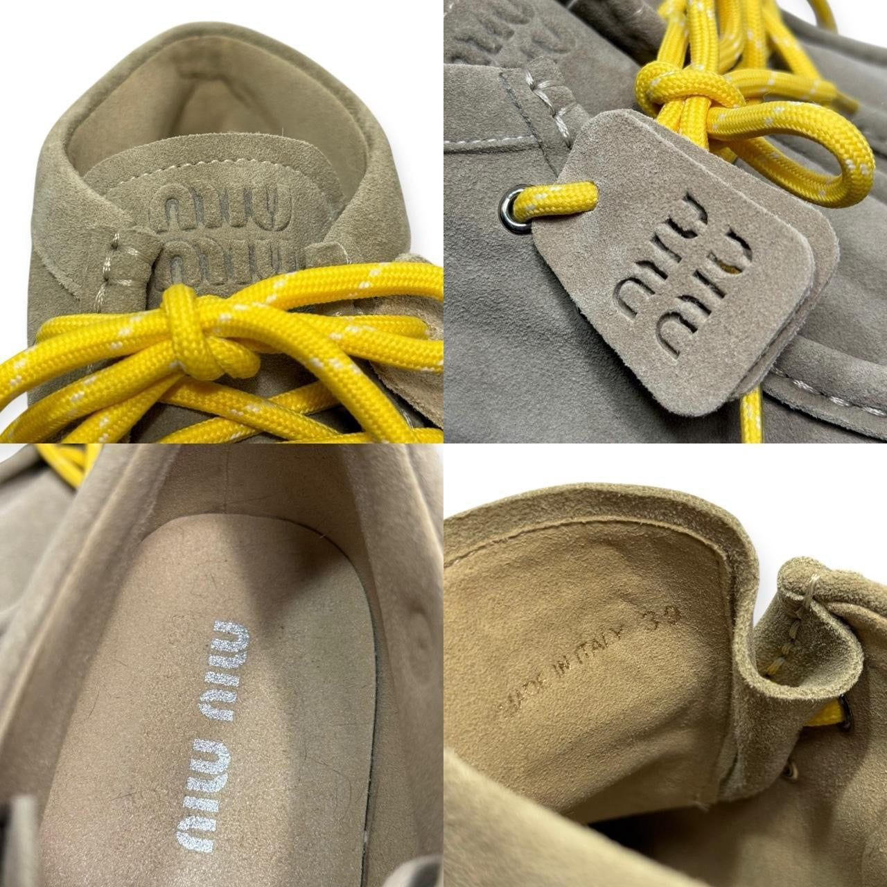 miu miu delavé platform wallabees