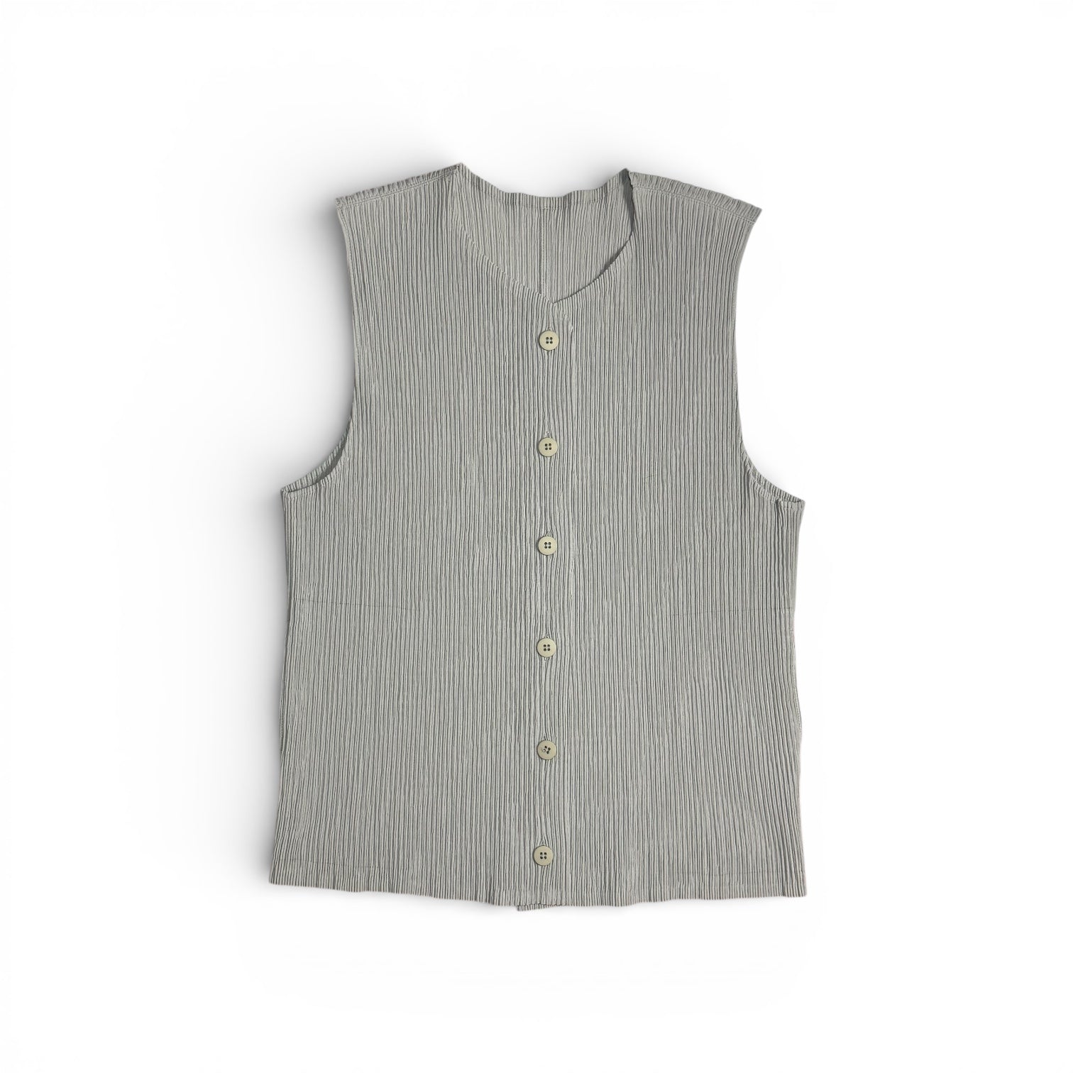 vintage issey miyake pleated vest