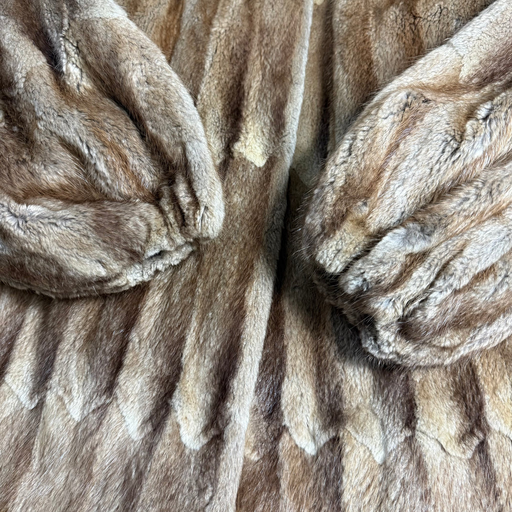 vintage great northern fur co new york muskrat paw coat