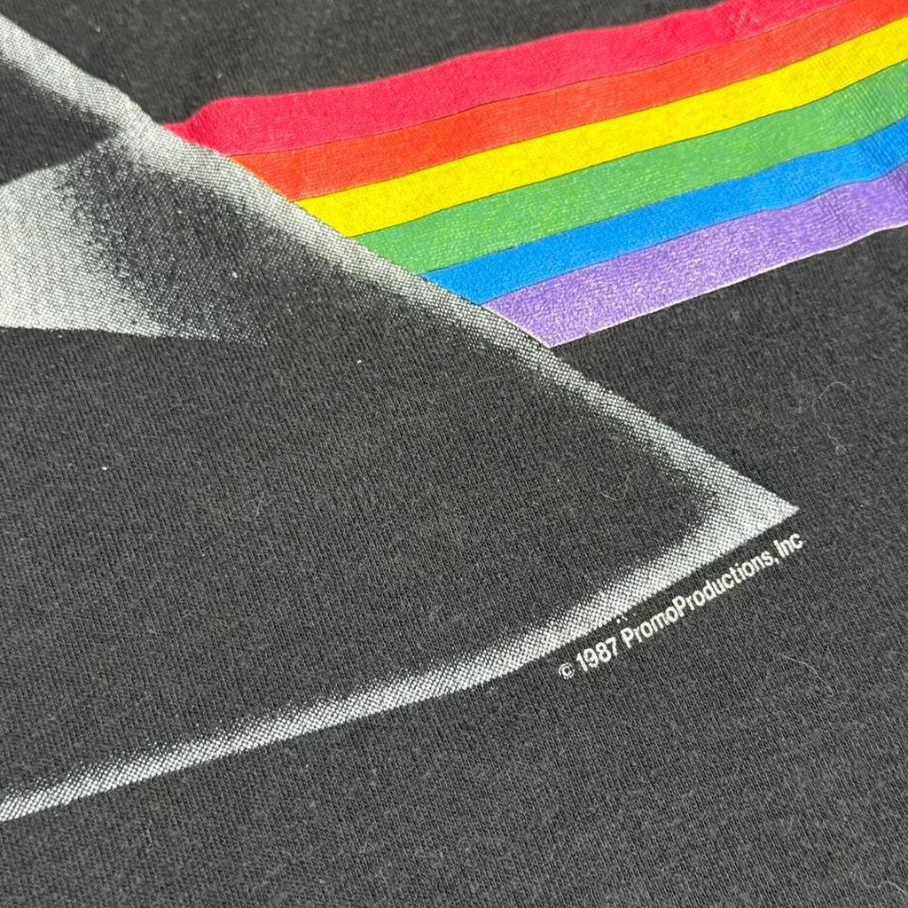 vintage 1987 pink floyd dark side of the moon raglan