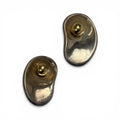 vintage robert lee morris rlm studio sterling silver + 14k earrings