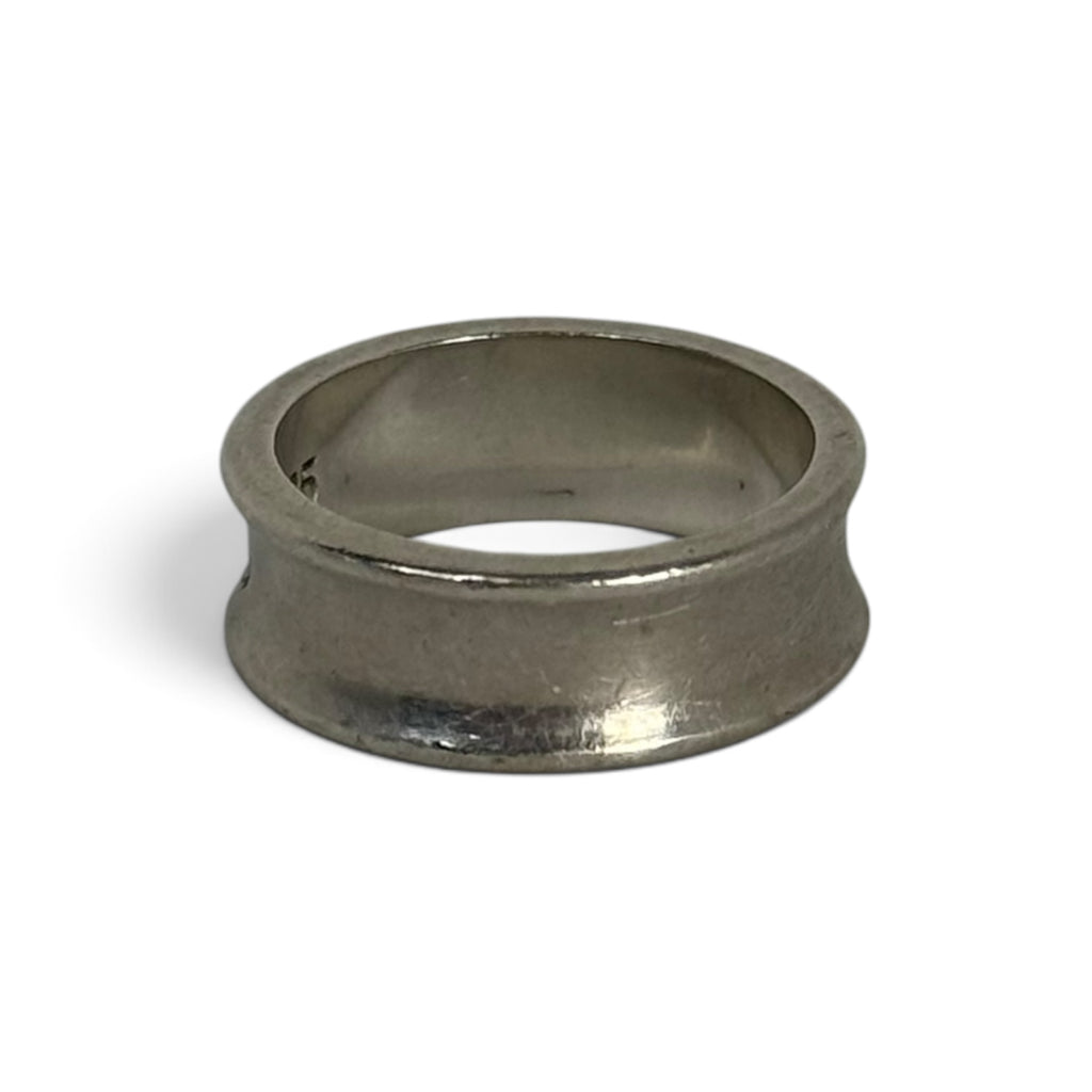 tiffany & co 1837 collection concave .925 sterling silver ring