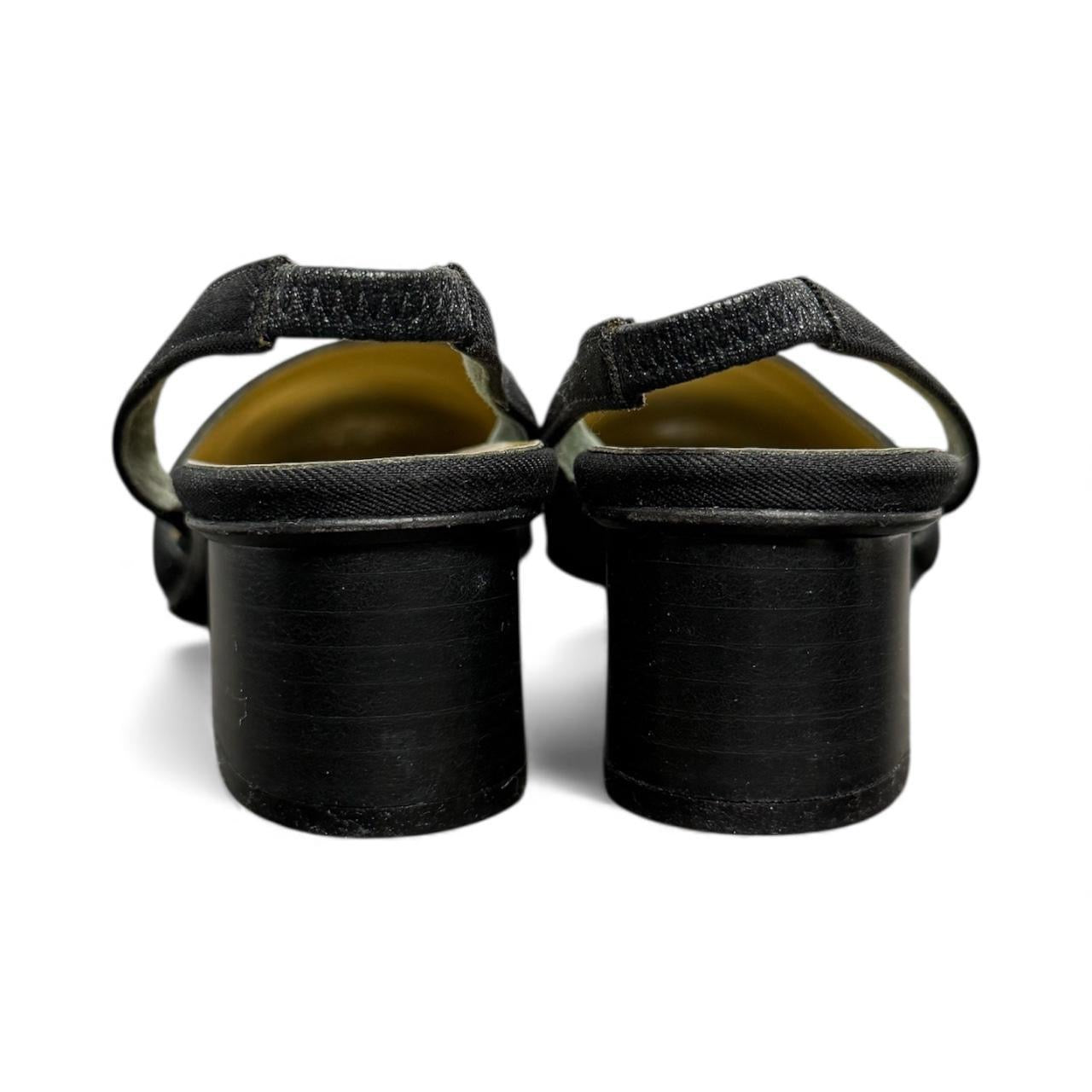 vintage yves saint laurent slingback mules