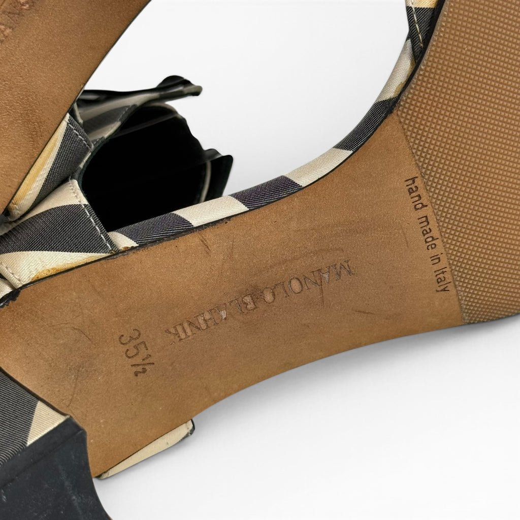 manolo blahnik 40th anniversary anna piaggi sandals