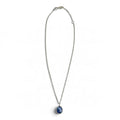 ippolita sterling silver clear quartz mother of pearl + lapis lazuli teardrop necklace