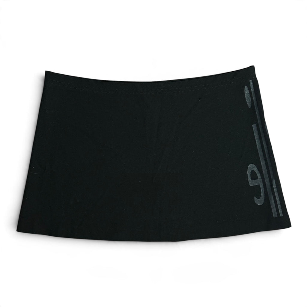 vintage y2k cop copine paris 2 in 1 black trousers with removable skirt overlay