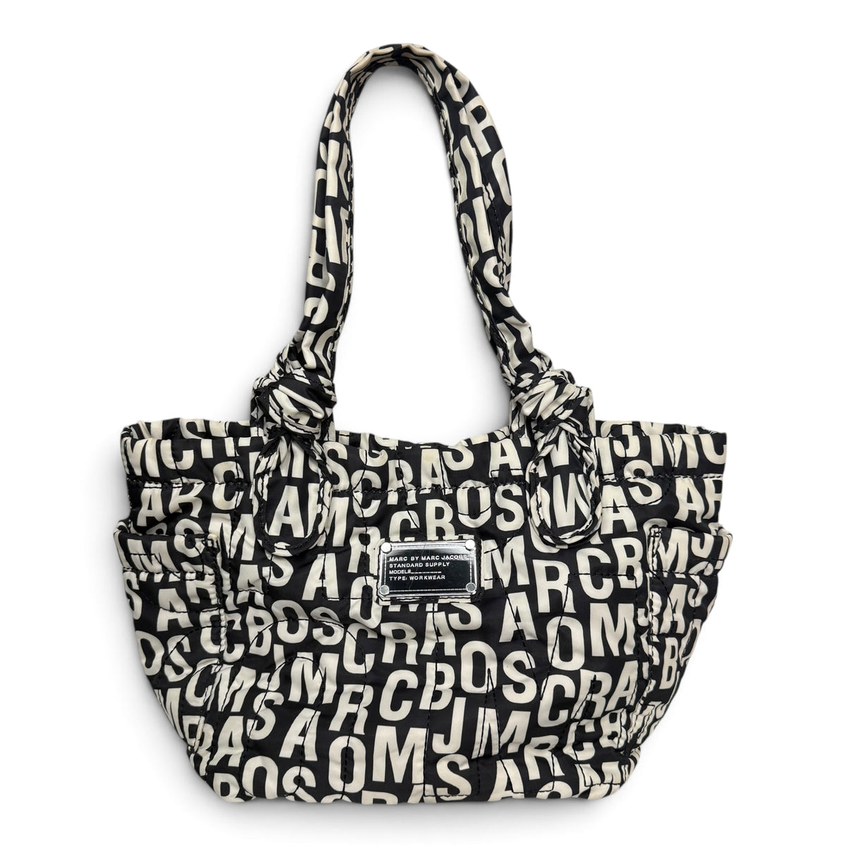 marc by marc jacobs nylon medium monogram tote bag
