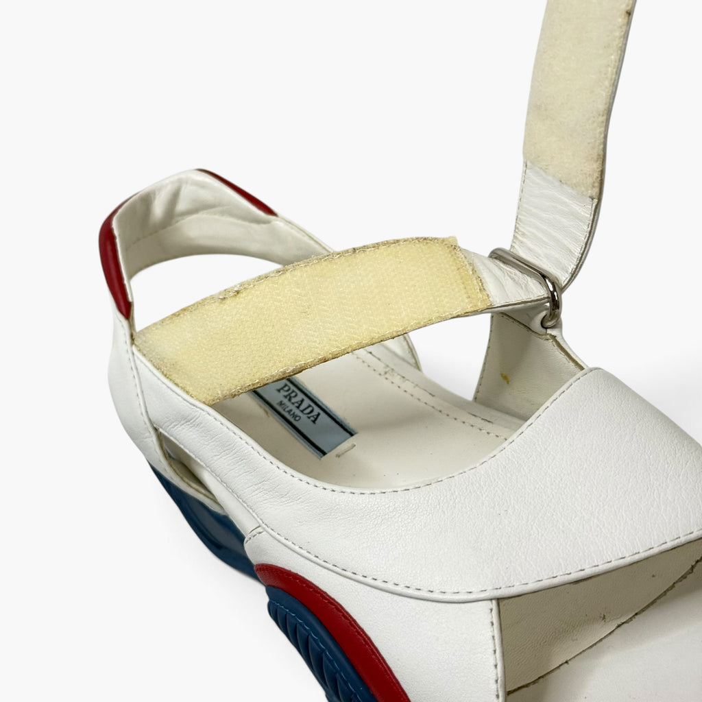 prada ss 2014 multicolor leather velcro chunky platform sandals