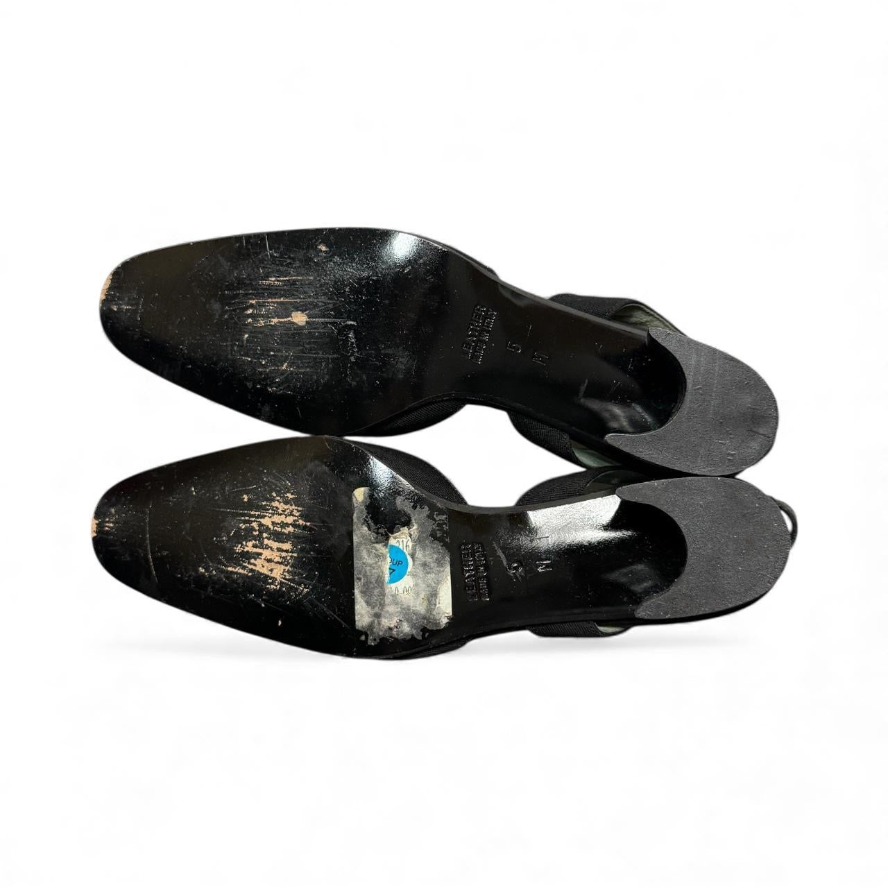 vintage yves saint laurent slingback mules