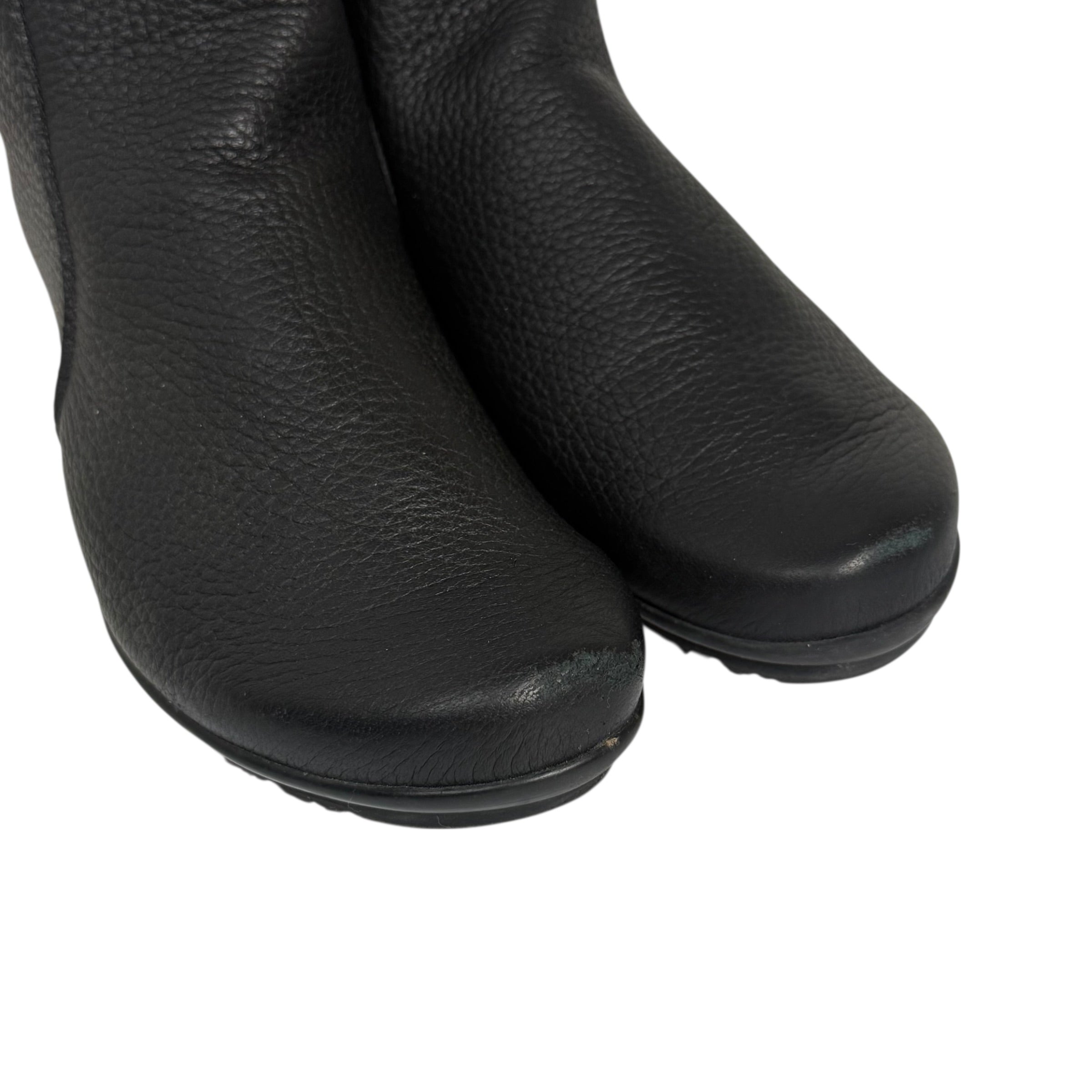 arche baryky soft black deerskin leather boots