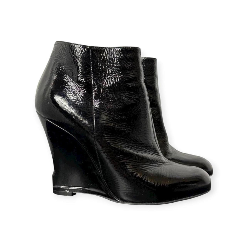 lanvin funky wedge booties