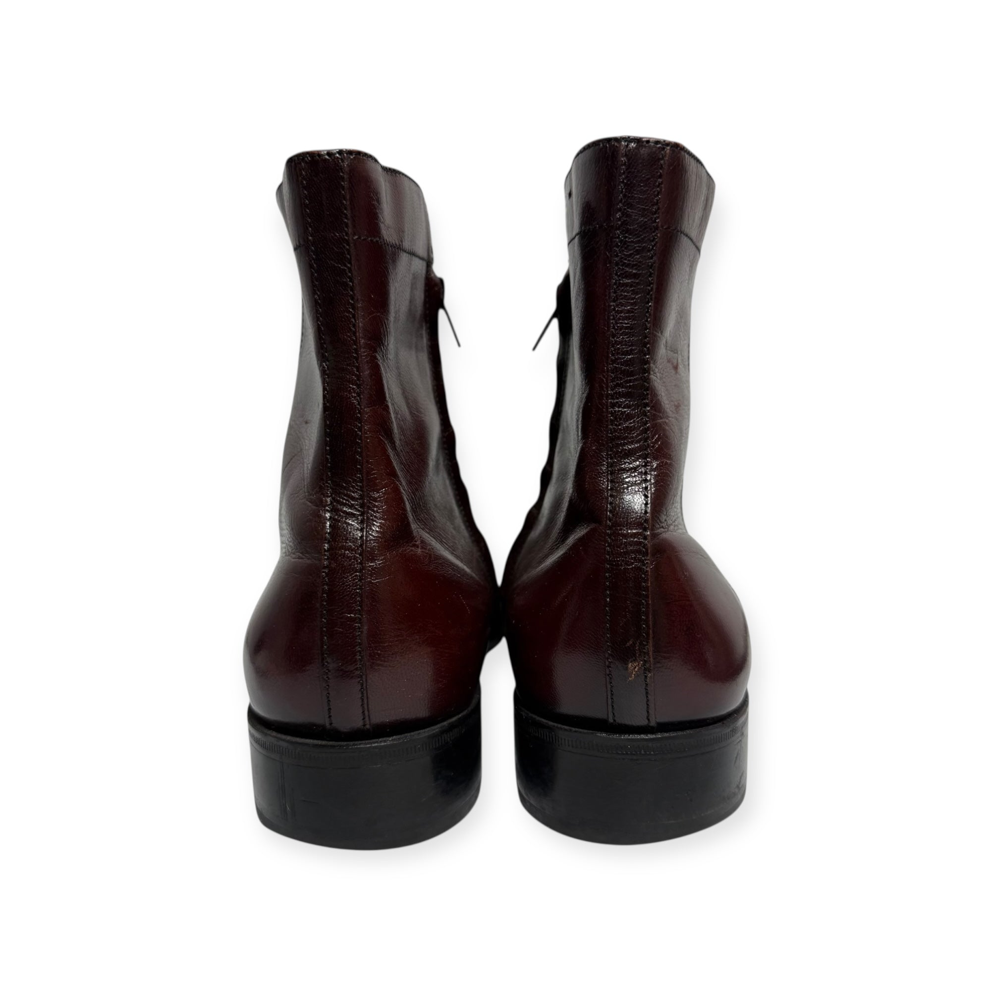 florsheim oxblood leather duke ankle boots