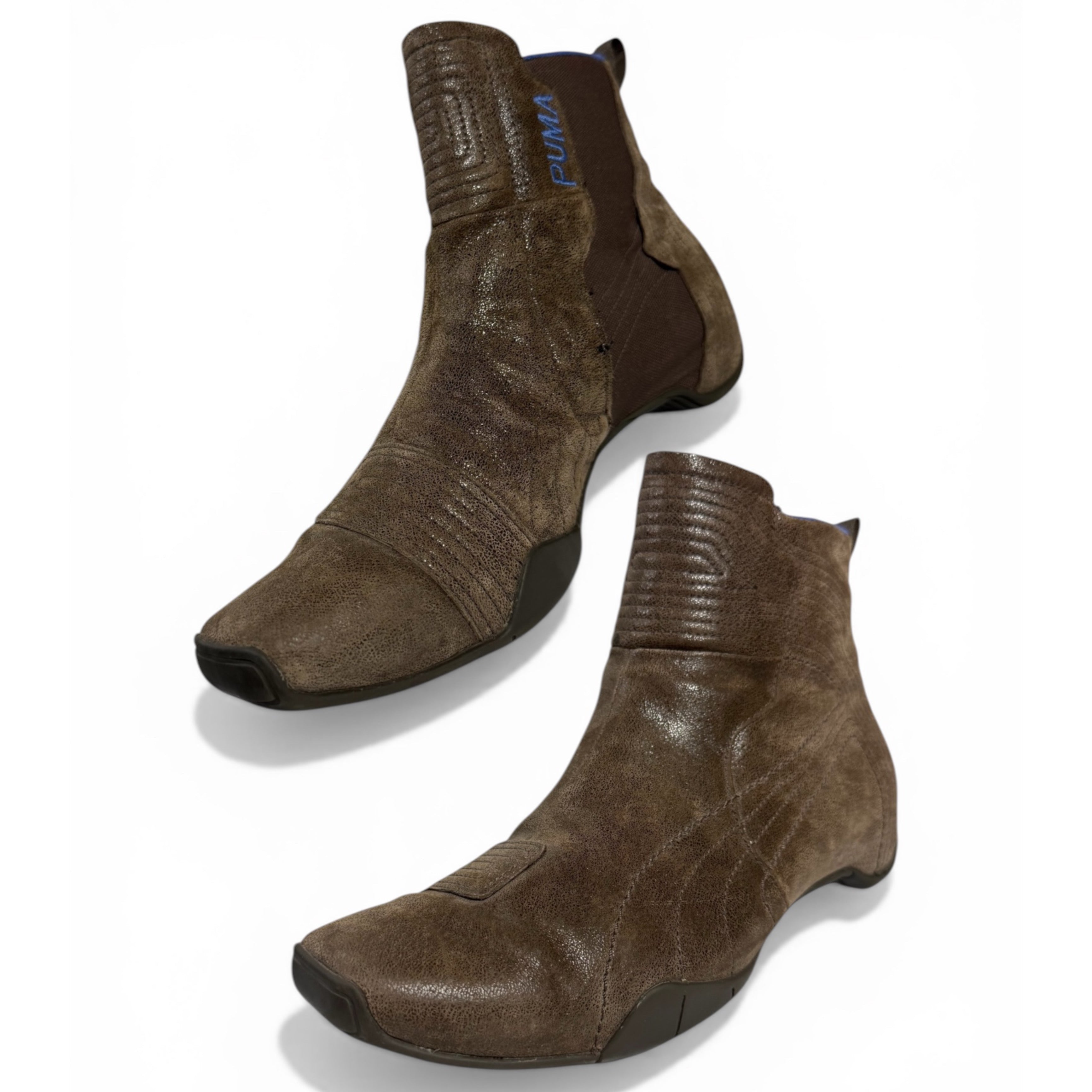 rare vintage puma choke moto boot