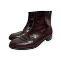 florsheim oxblood leather duke ankle boots
