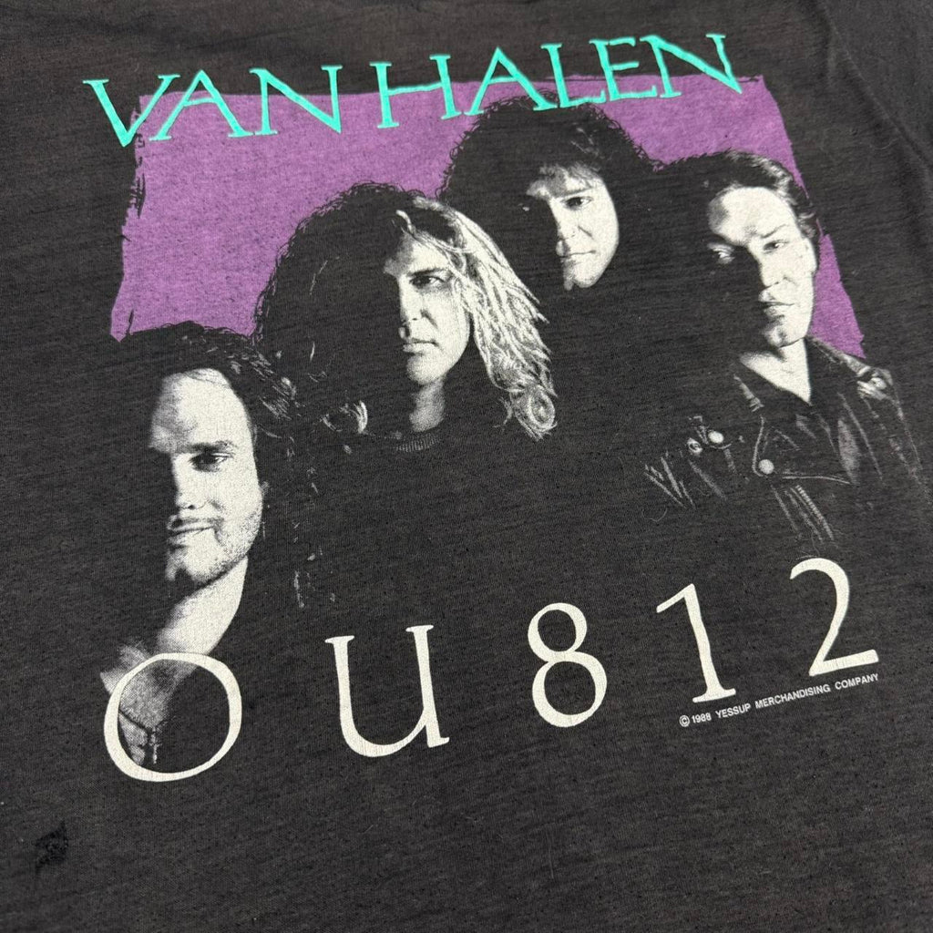 vintage 1988 van halen ou812 tee