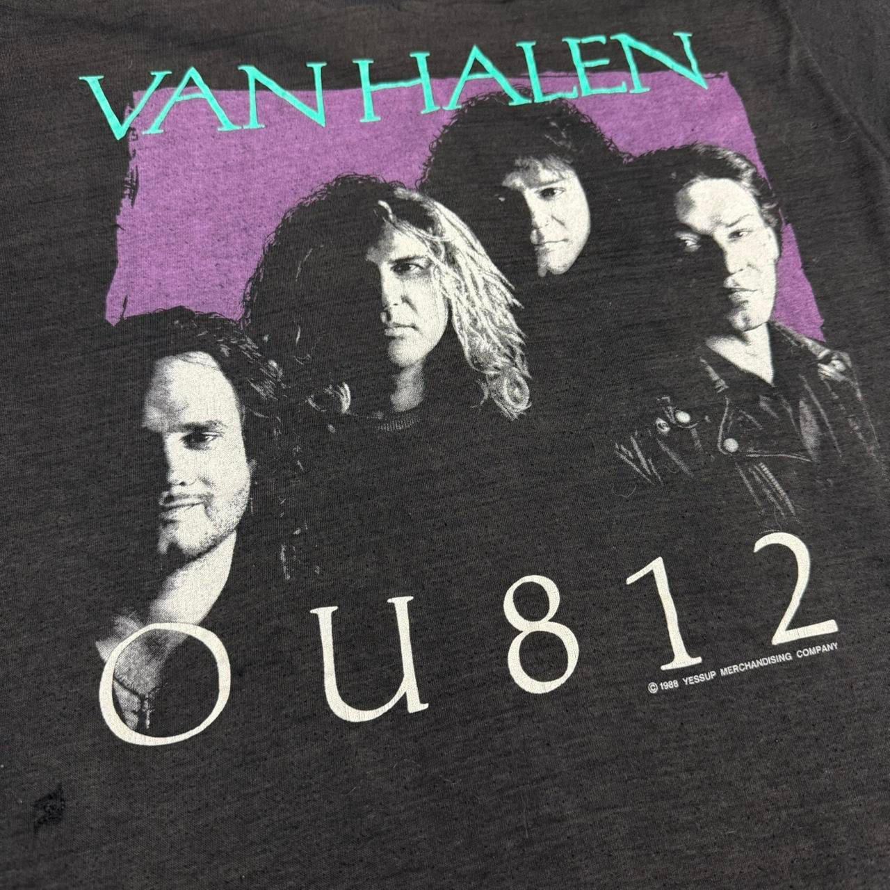 vintage 1988 van halen ou812 tee
