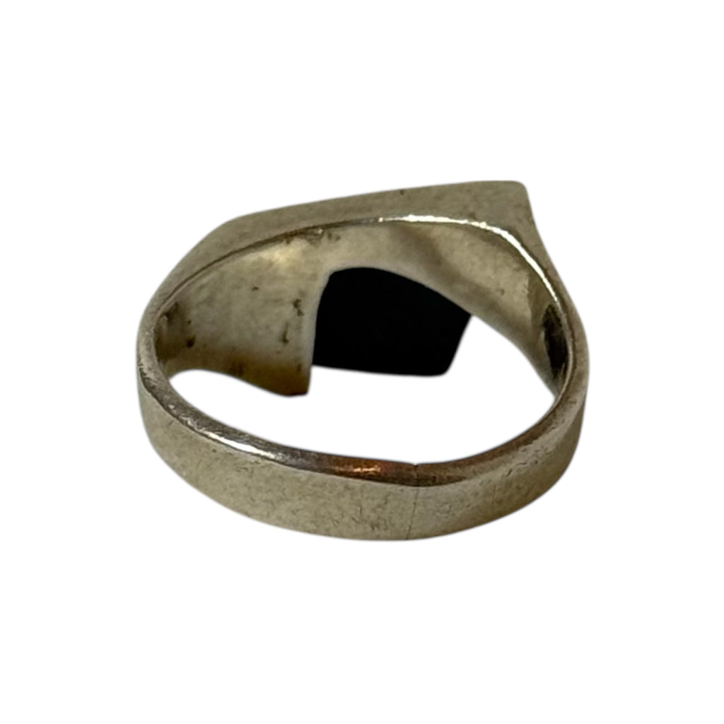 vintage artisanal silver & sodalite modernist ring