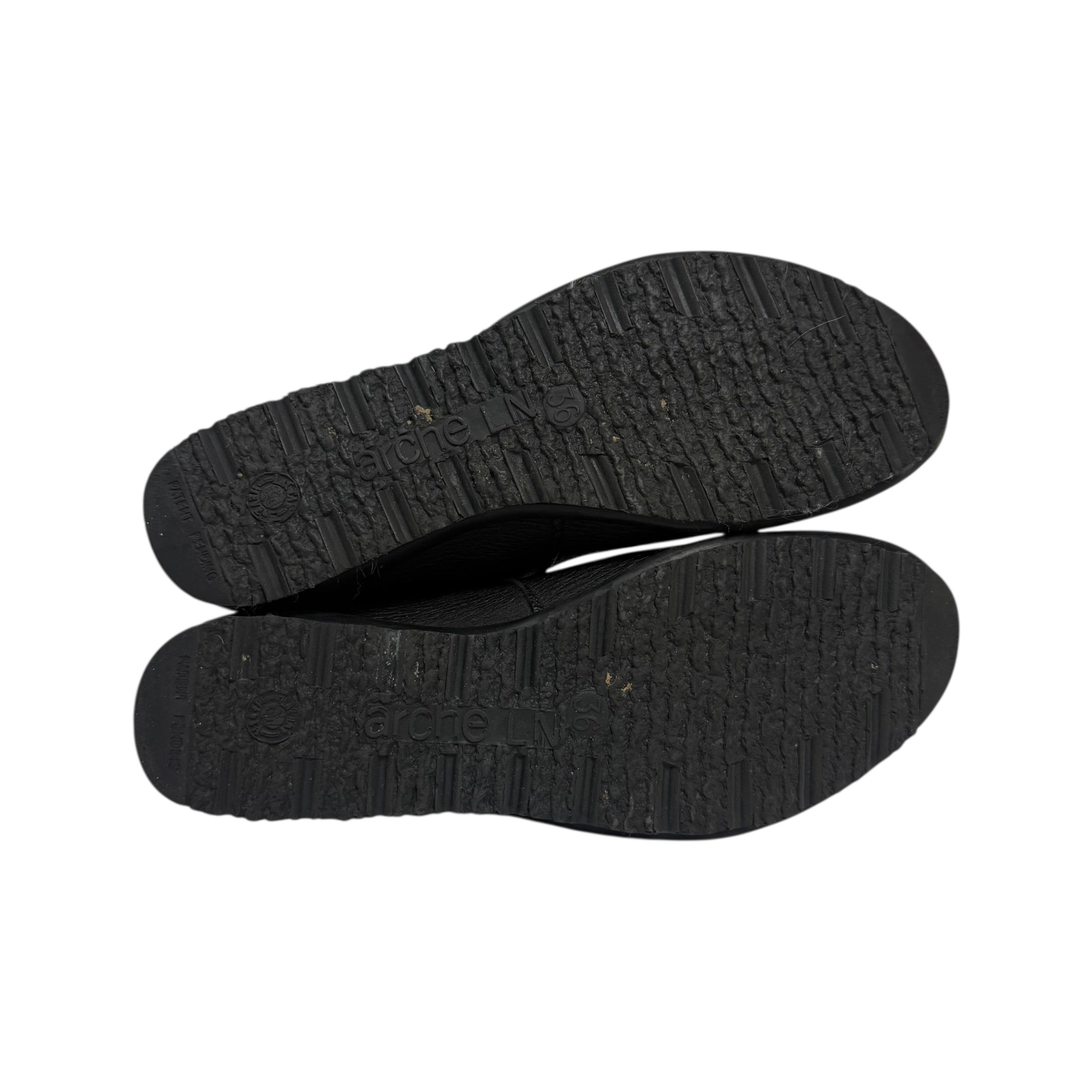arche baryky soft black deerskin leather boots