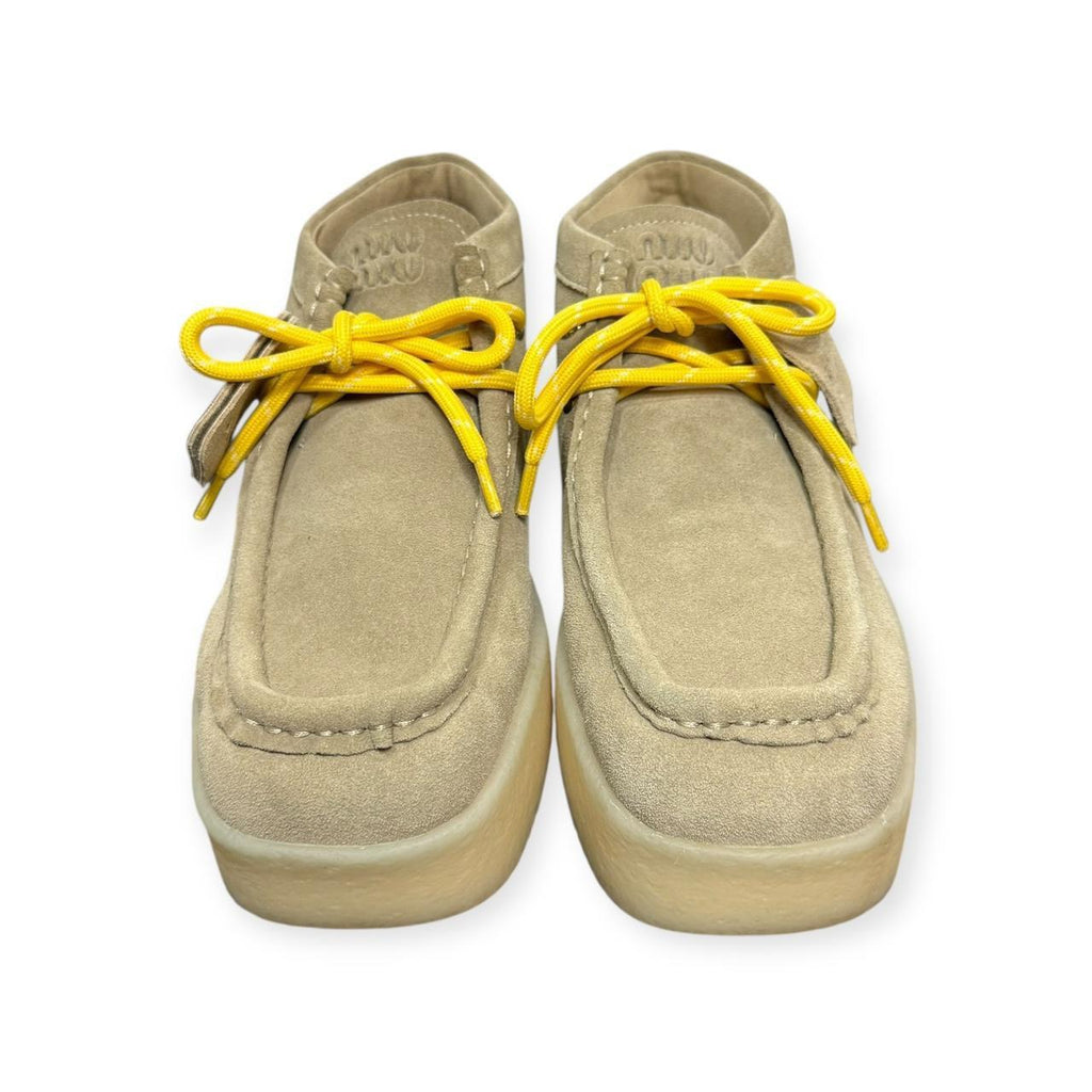 miu miu delavé platform wallabees