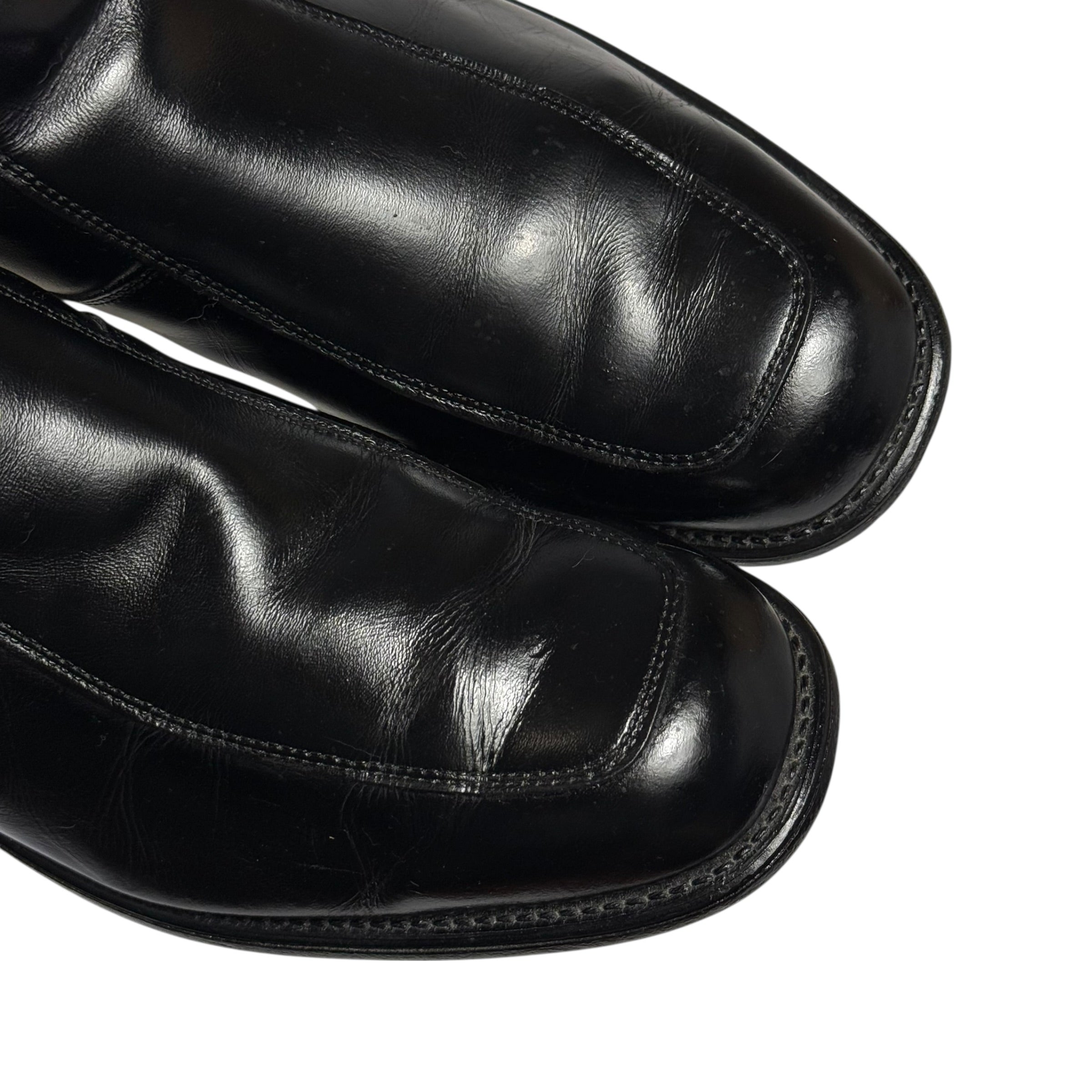 vintage executive imperials black leather side zip ankle boots