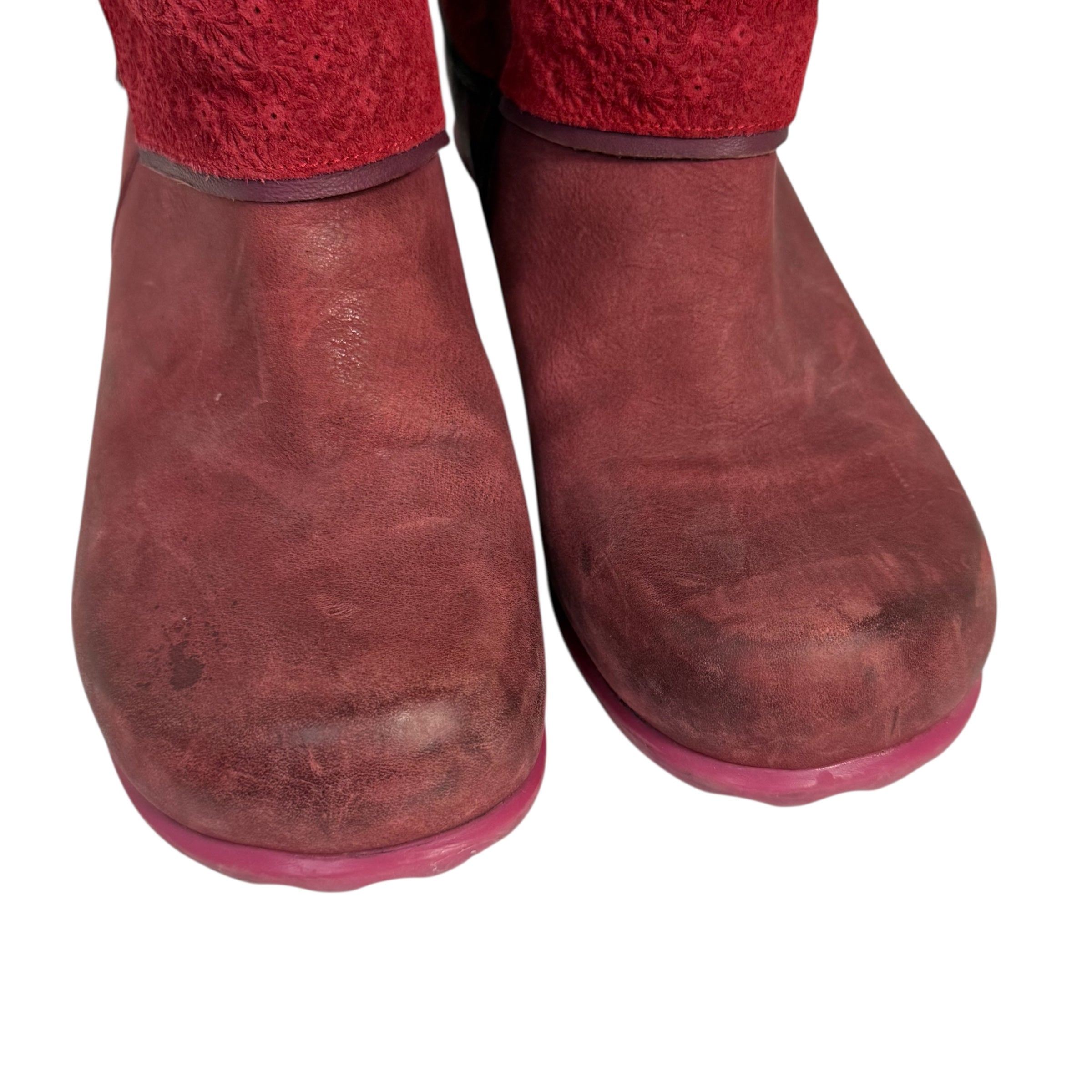 john fluevog fw16 hopeful esperanza red suede boots