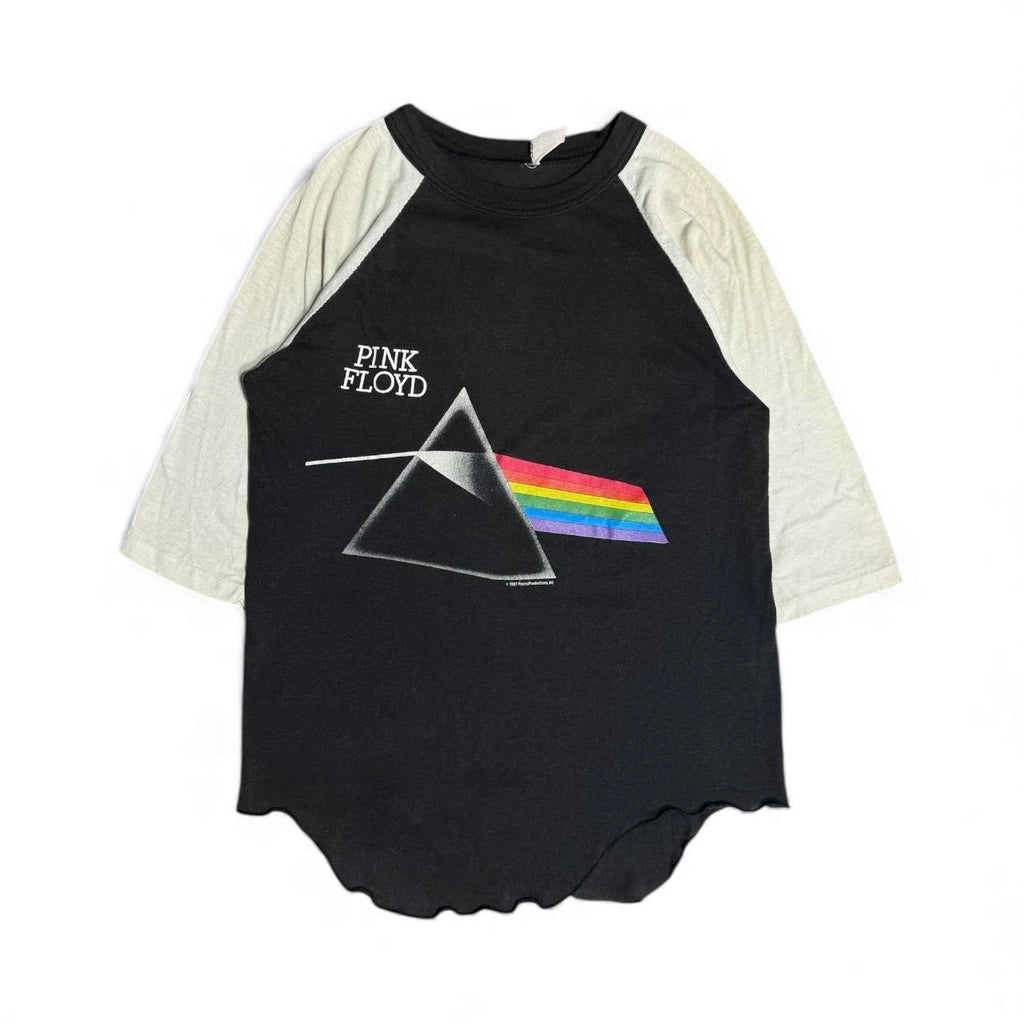 vintage 1987 pink floyd dark side of the moon raglan