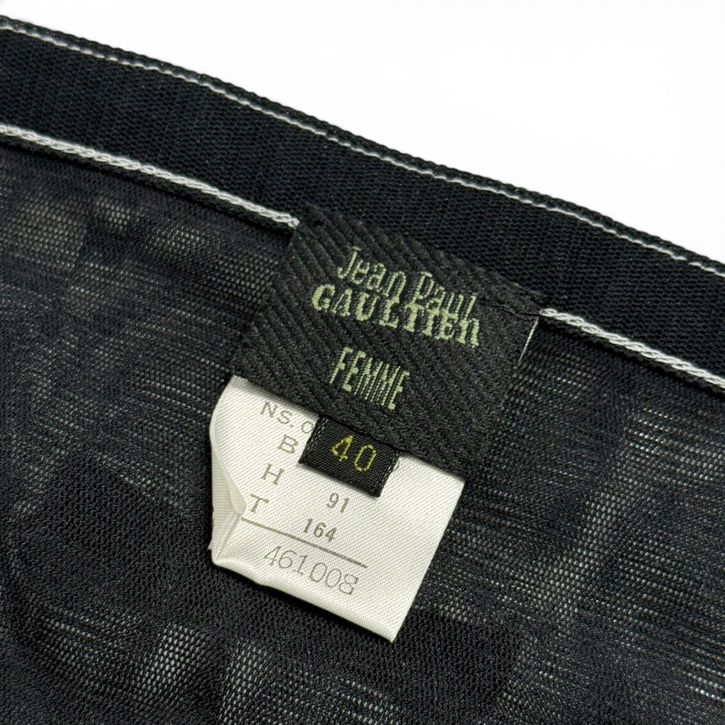 archival jean paul gaultier femme onward kashiyama floral mesh dress