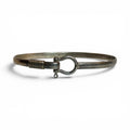 vintage gs 925 sterling silver sail hook bangle bracelet belt buckle style estate cuff