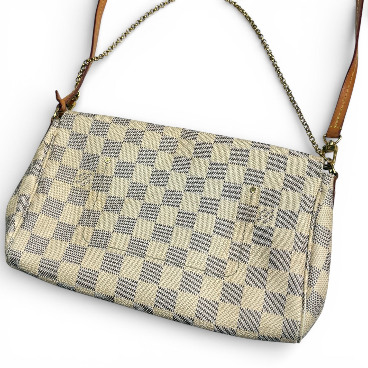 louis vuitton favorite mm damier azur crossbody