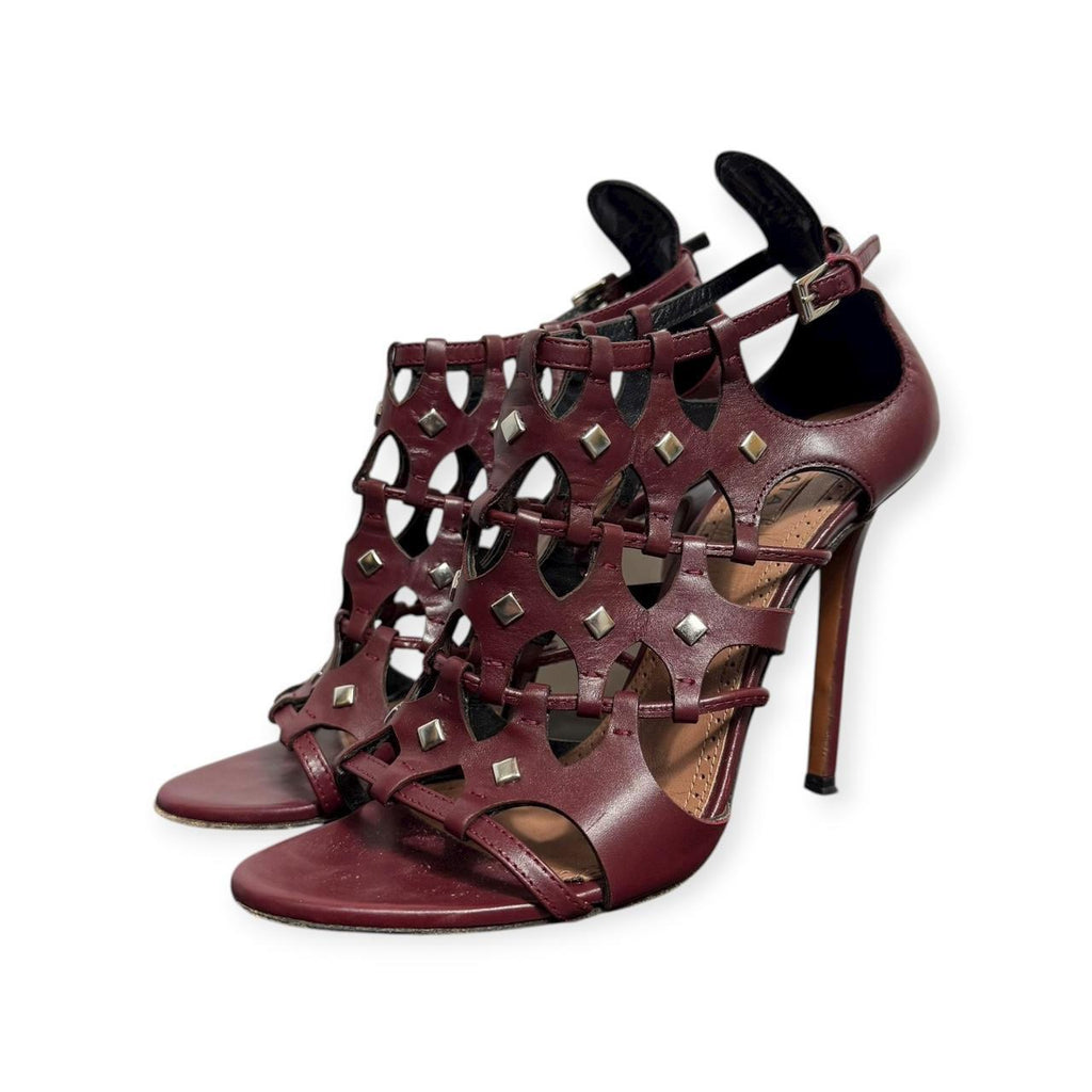 alaïa studded & caged stiletto pumps