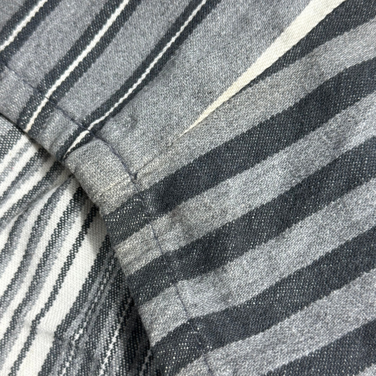 vintage marithe francois girbaud striped denim shorts