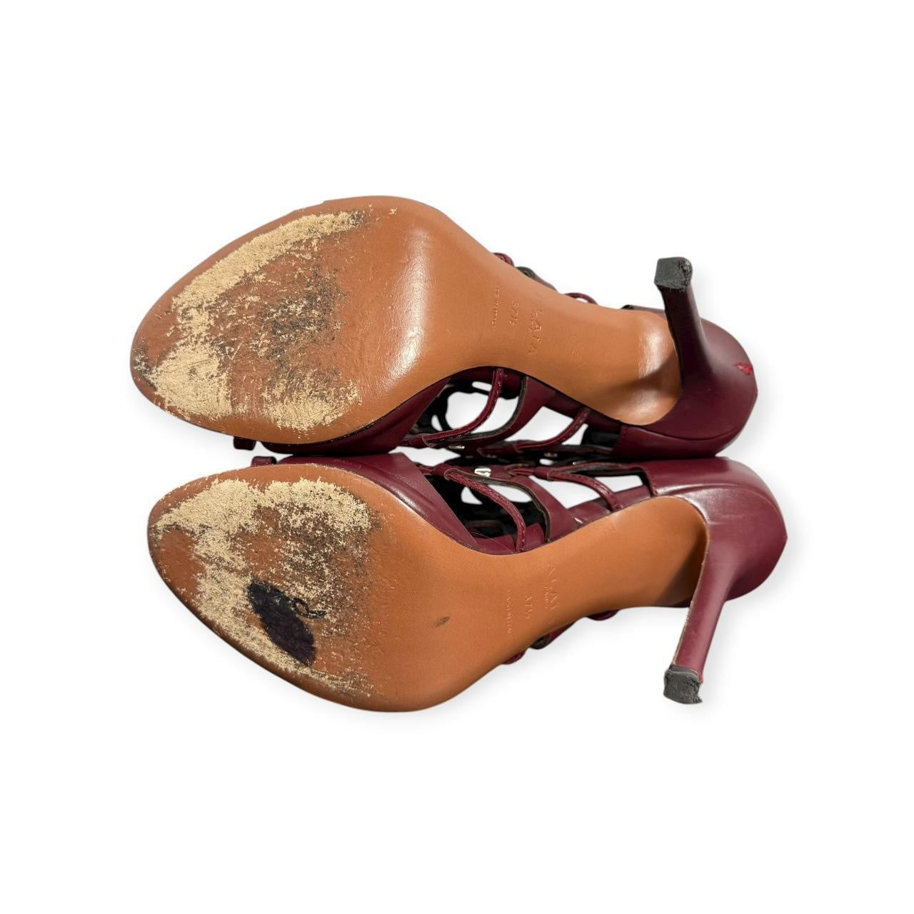 alaïa studded & caged stiletto pumps