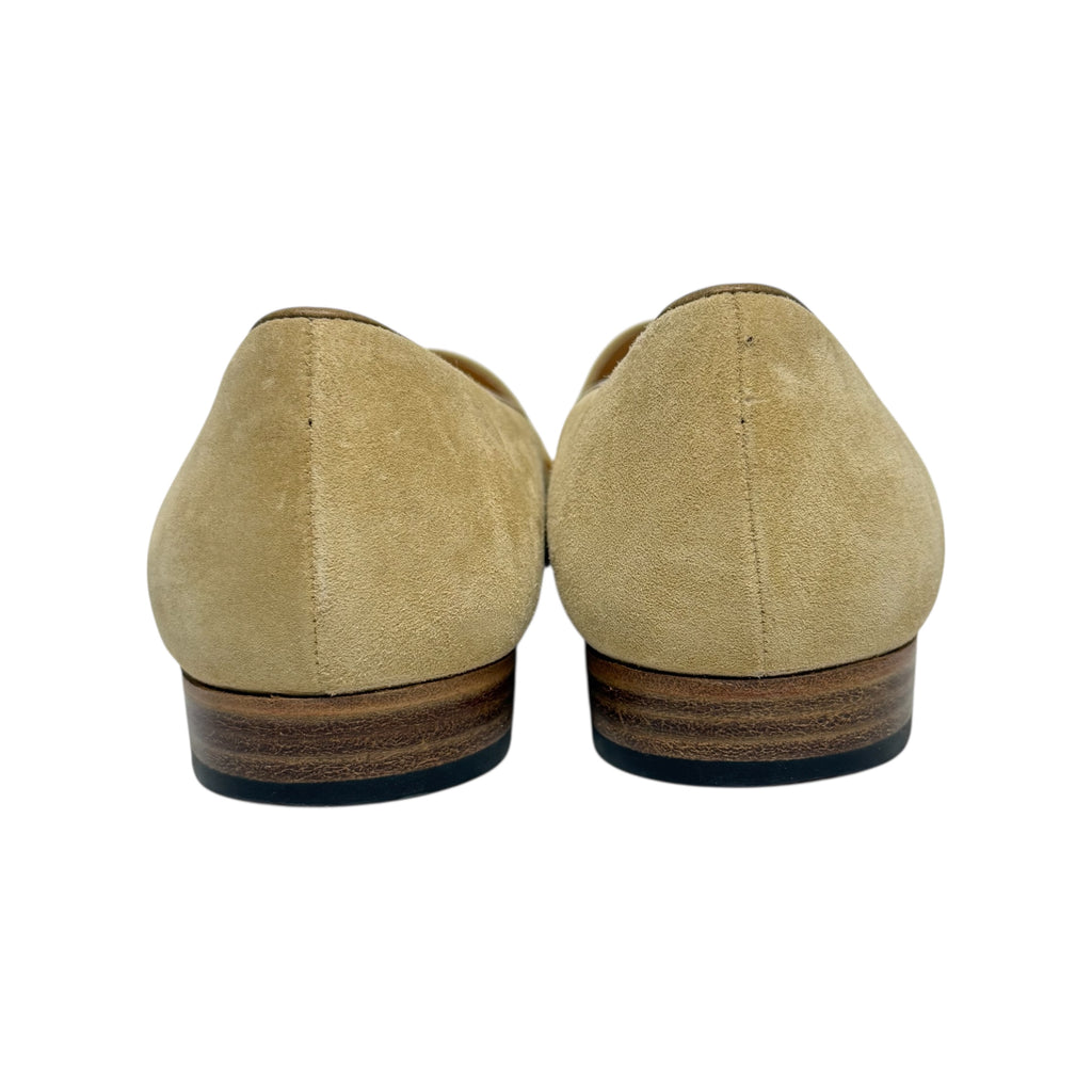 vintage manolo blahnik suede loafers