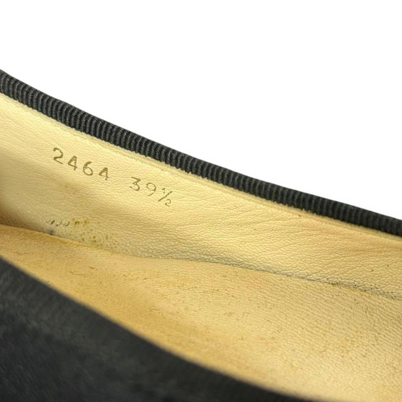 prada pointed croc cap toe flats