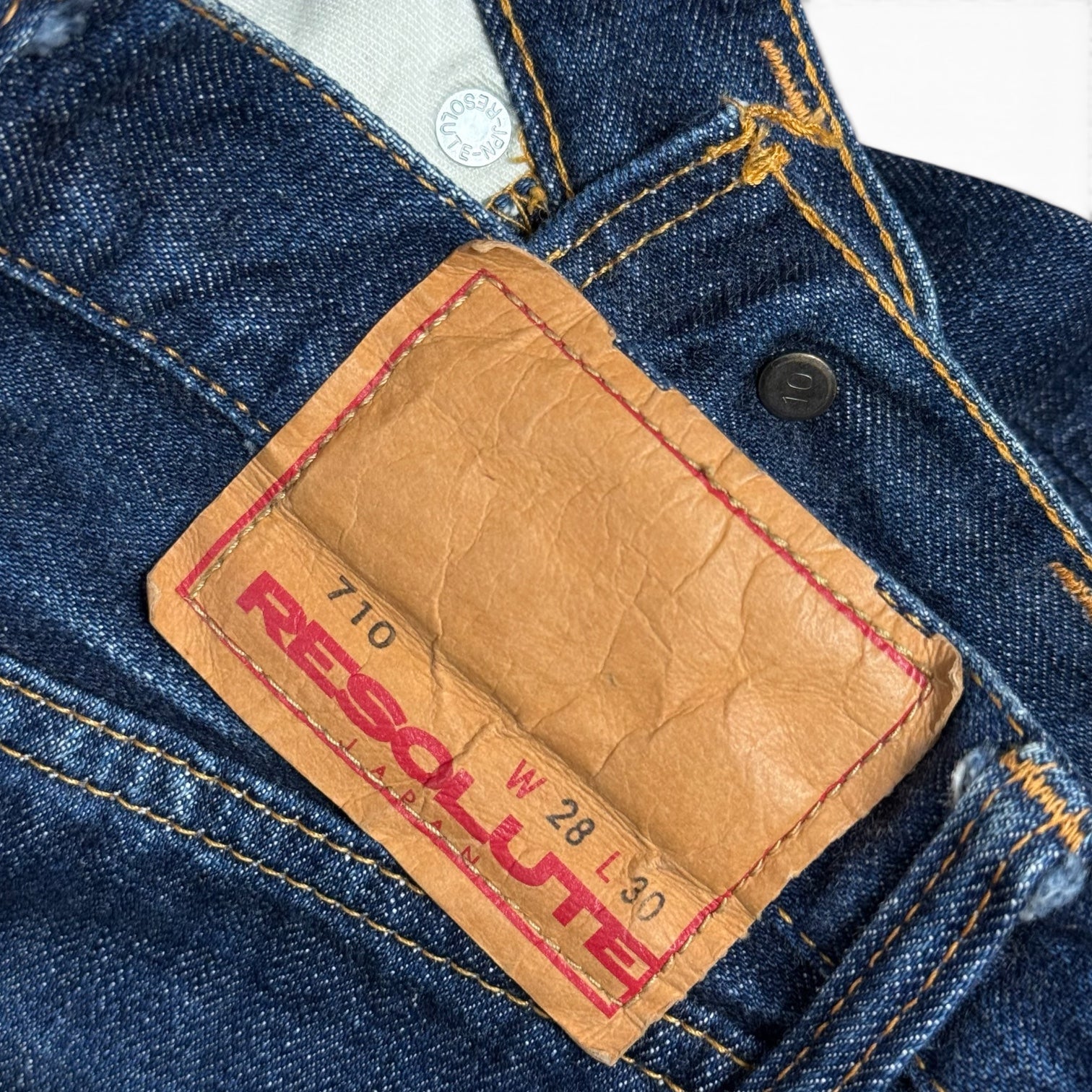 resolute 710 button fly selvedge japanese denim jeans