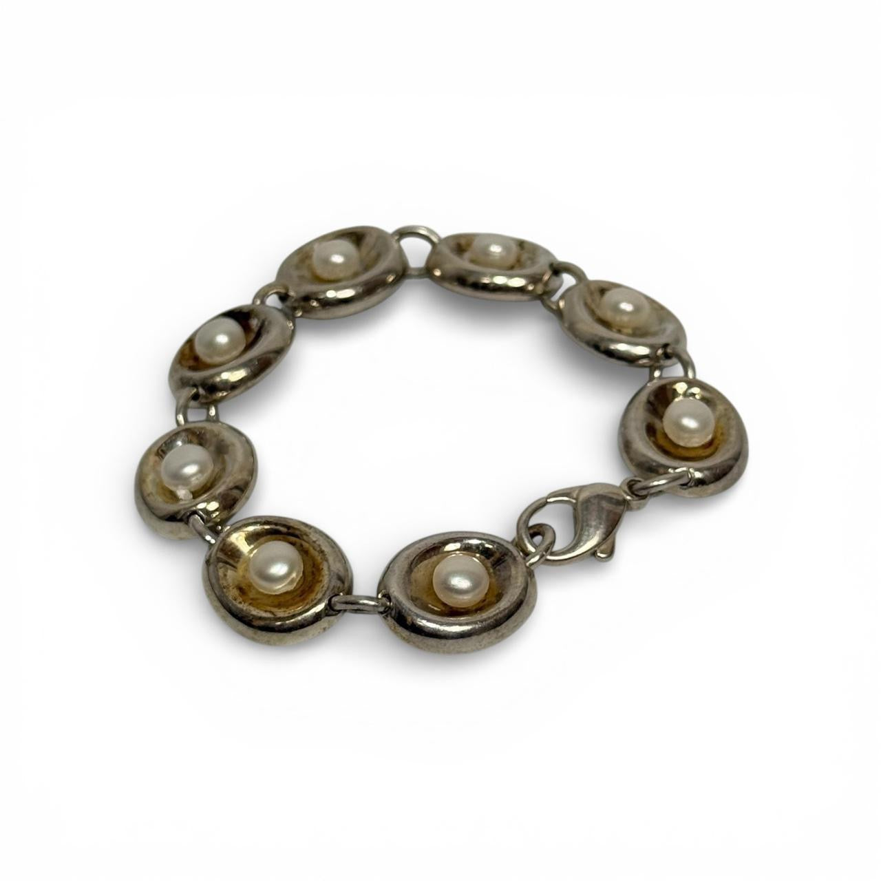 vintage robert lee morris pearl bracelet
