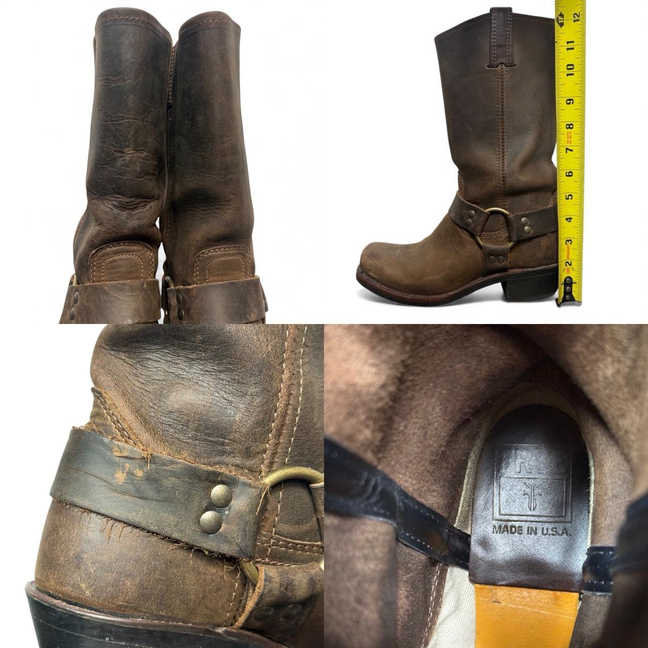 vintage frye harness boots