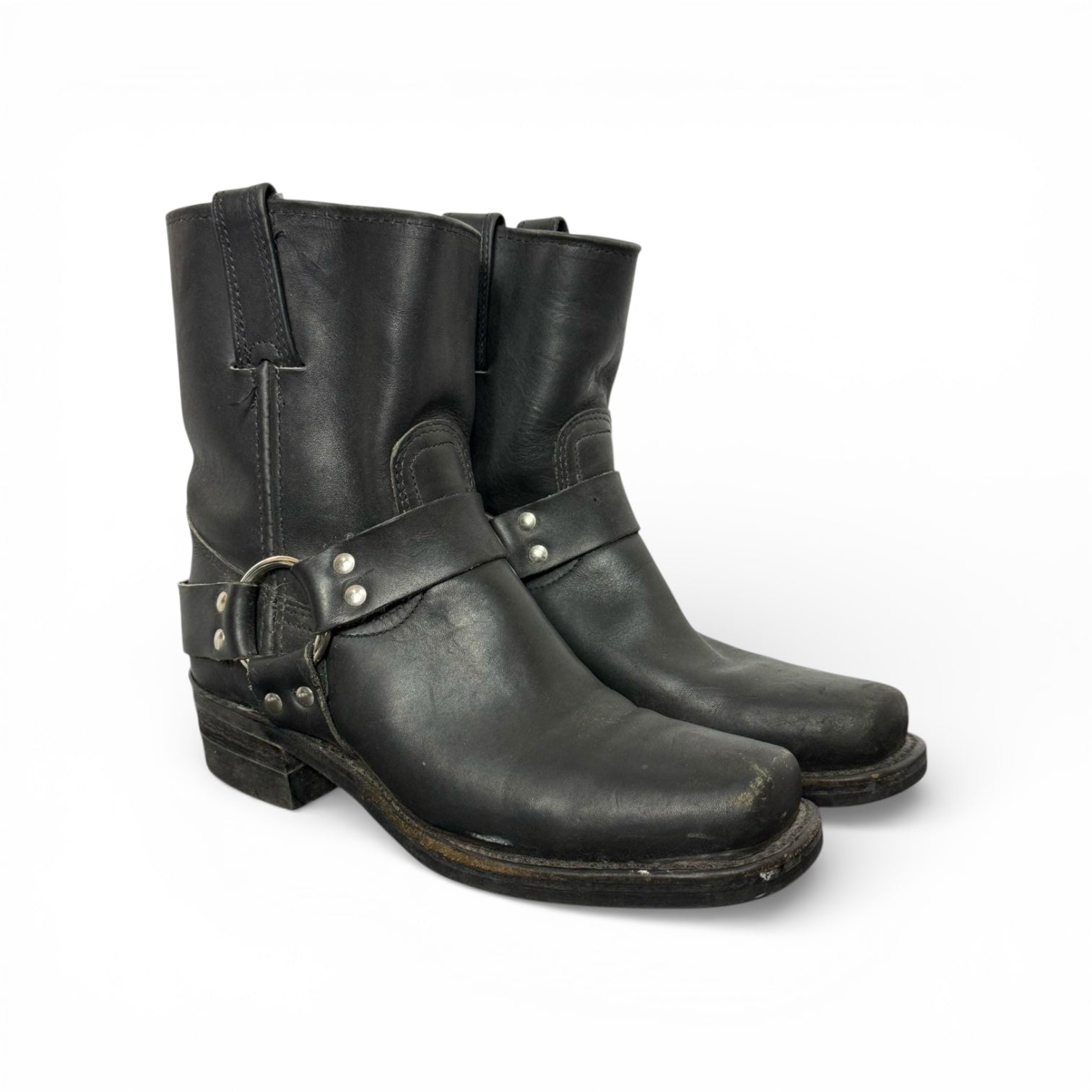 vintage frye harness boots