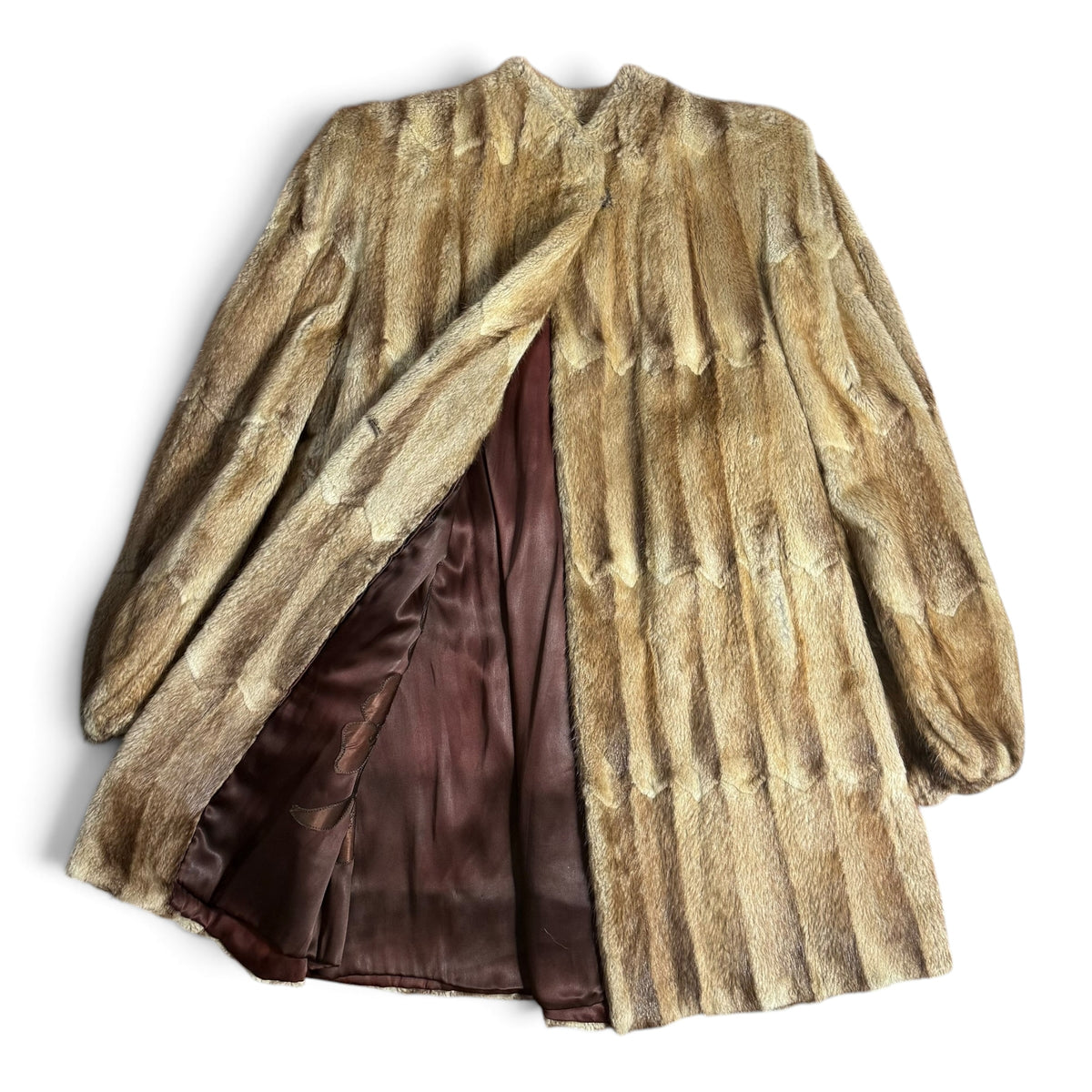 vintage great northern fur co new york muskrat paw coat