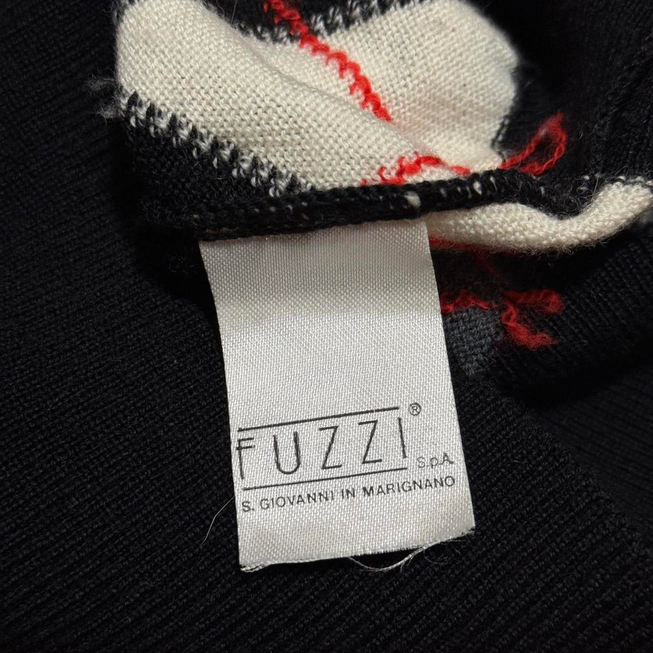 vintage jean paul gaultier maille multi pattern layered turtleneck