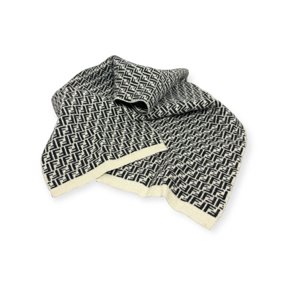 vintage fendi zucca logo scarf