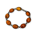 vintage baltic amber sterling silver bracelet