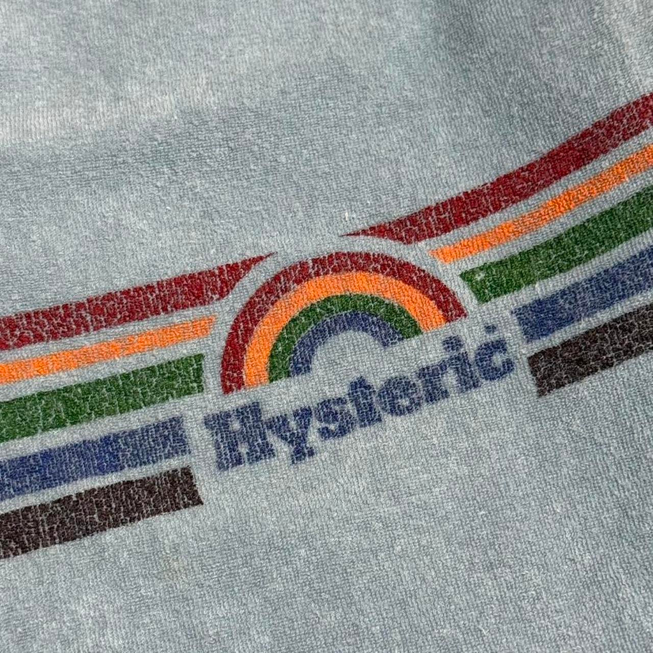 vintage 90s hysteric glamour 3/4 sleeve rainbow top