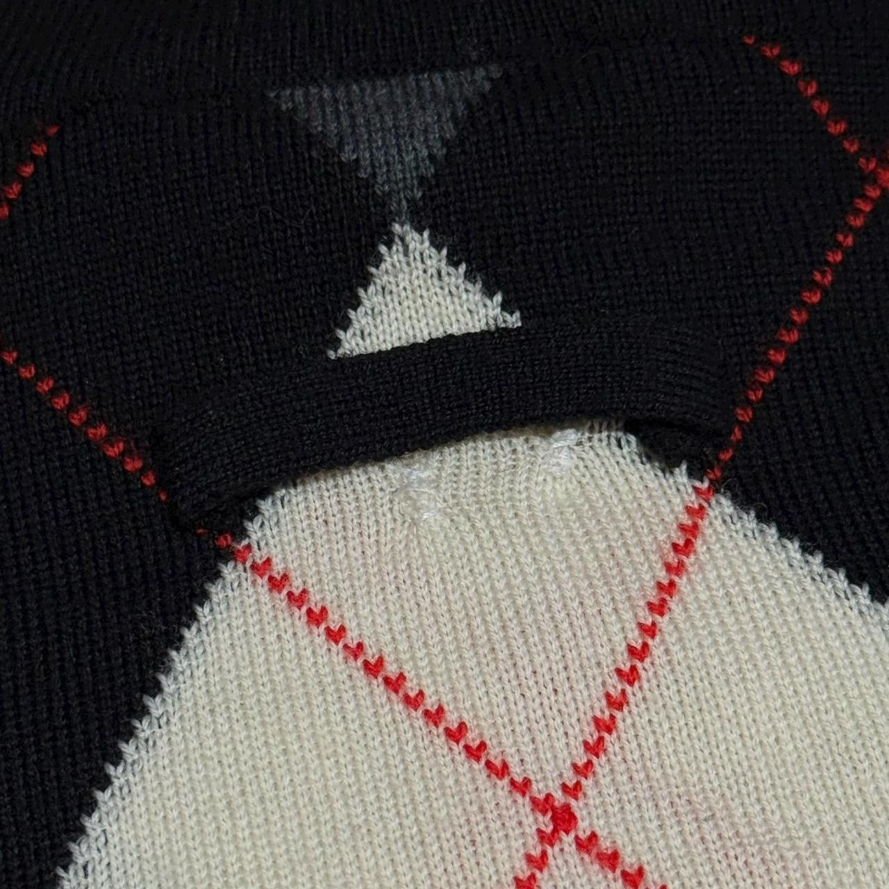 vintage jean paul gaultier maille multi pattern layered turtleneck