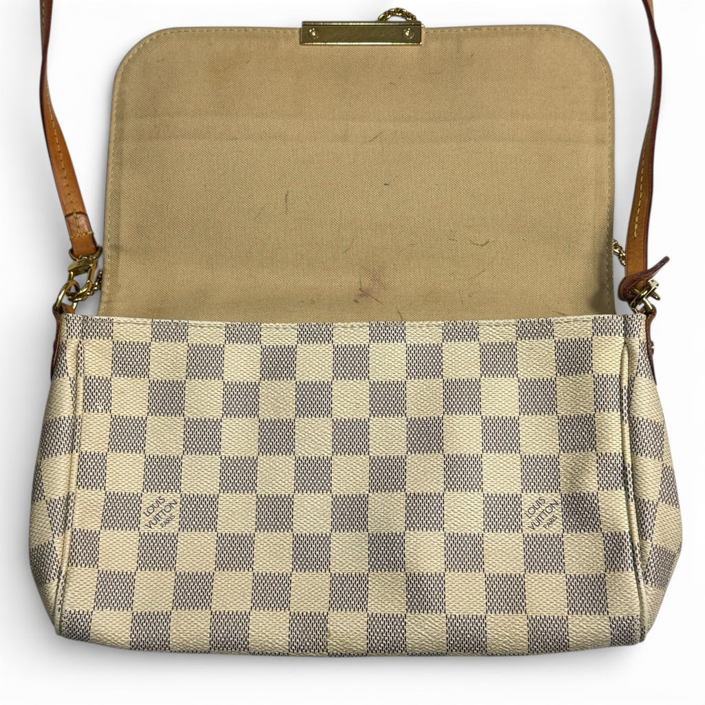 louis vuitton favorite mm damier azur crossbody