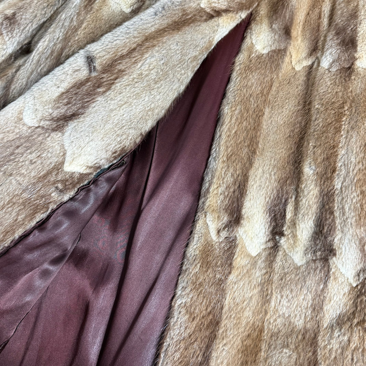 vintage great northern fur co new york muskrat paw coat