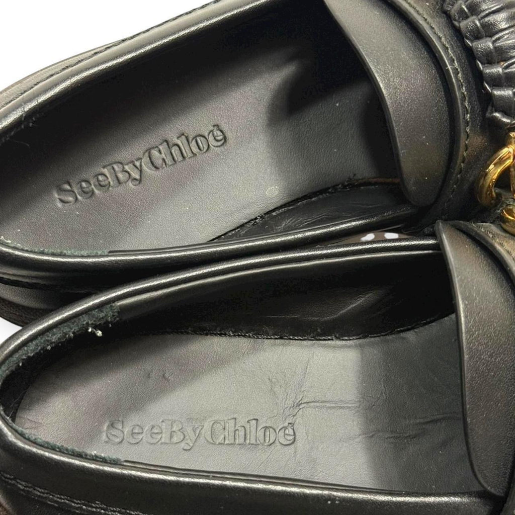 see by chloé lylia chunky lug loafers