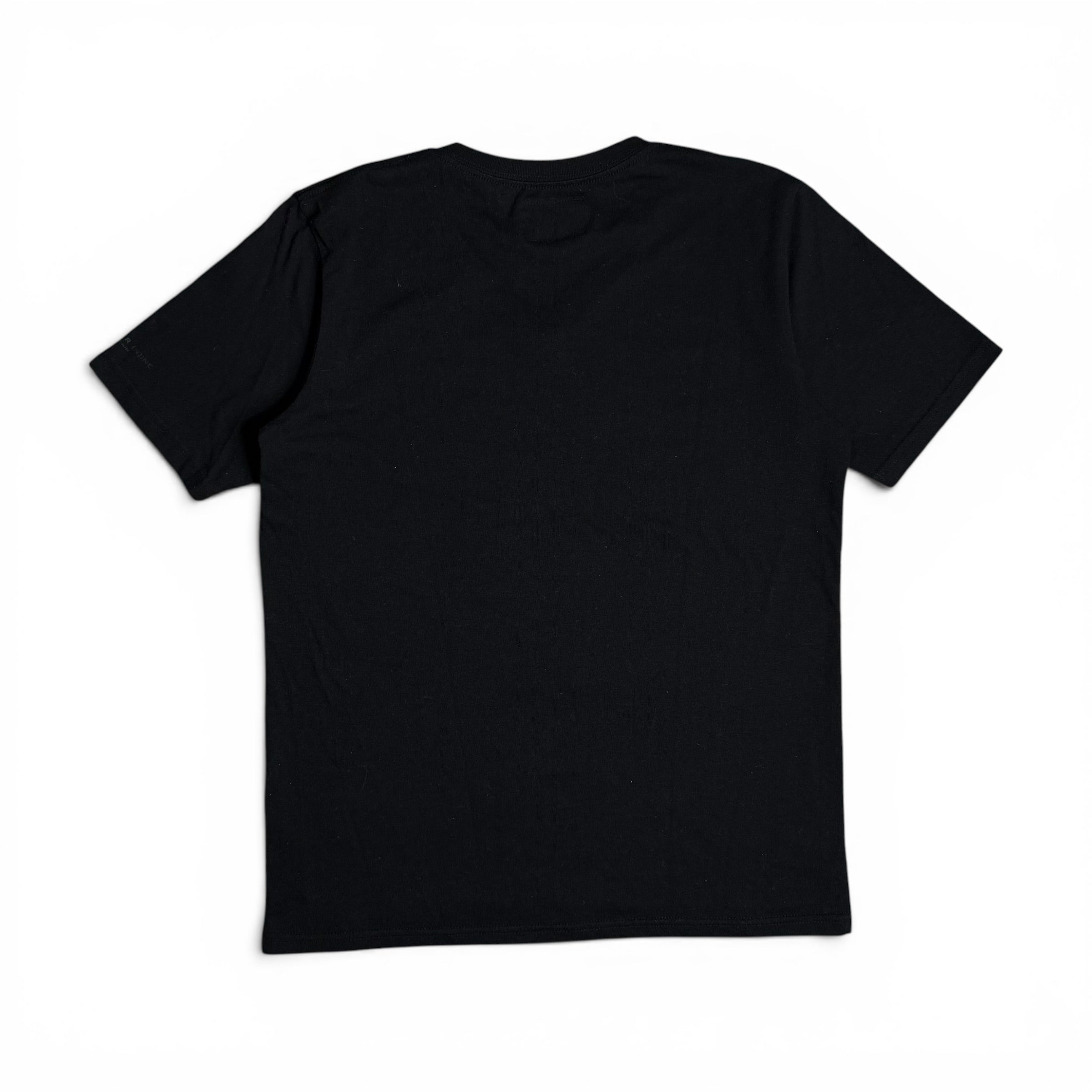 2010s number nine denim black v neck box logo spellout graphic tee